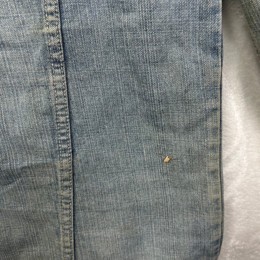 Vintage SCD Jeans Trucker Jacket Men's Blue‎ Denim Button Front Classic - Large - Picture 13 of 14